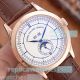 Clone Patek Philippe perpetual calendar watch White Dial Brown Leather Strap (2)_th.jpg